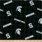 Licensed NCAA Michigan State University Buffalo Plaid MIST-1207 Cotton Fabric by the Yard